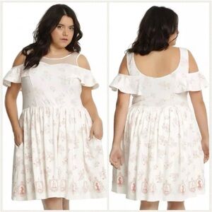Torrid Beauty & the Beast exclusive Cold-Shoulder Dress size 1